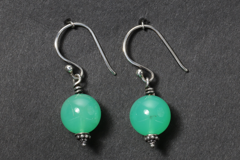 Chrysoprase/ss Earrings